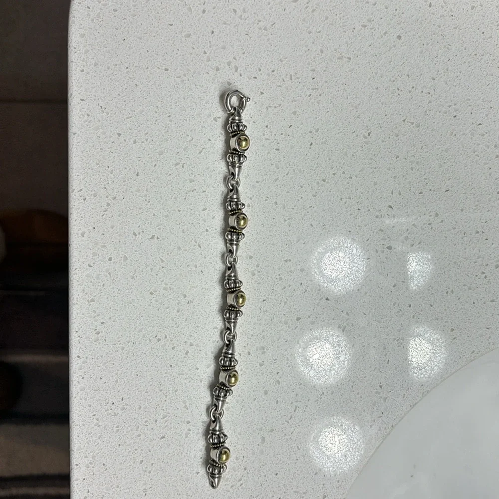 Lagos 18 k gold and sterling silver bracelet - Picture 3 of 5